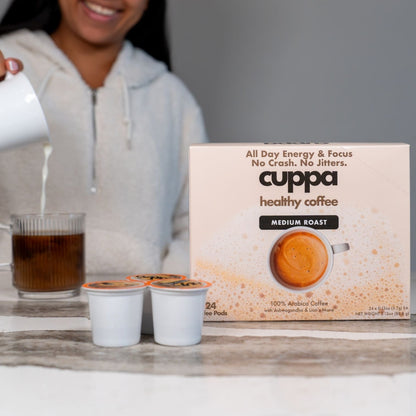 Cuppa Lion's Mane Ashwagandha Healthy Coffee 24 Servings